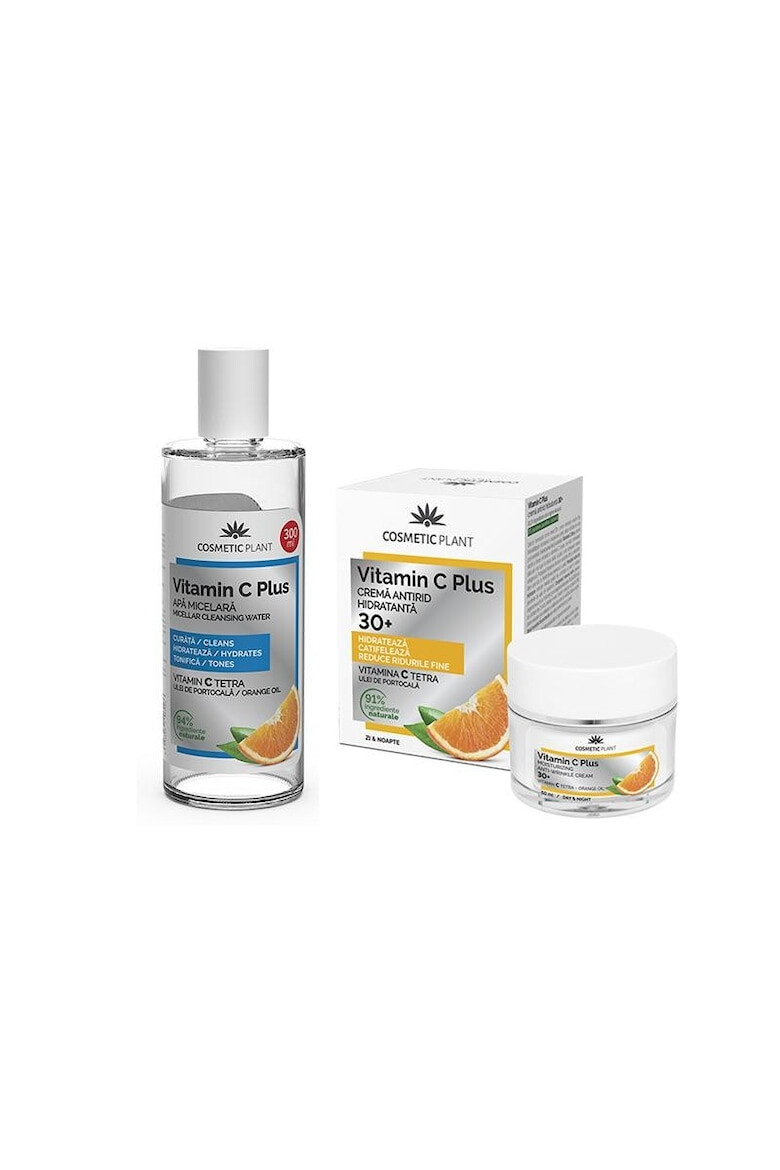 Cosmetic Plant Set Crema antirid hidratanta 30+ Vitamin C Plus 50 ml + Apa micelara Vitamin C Plus 150 ml - Pled.ro