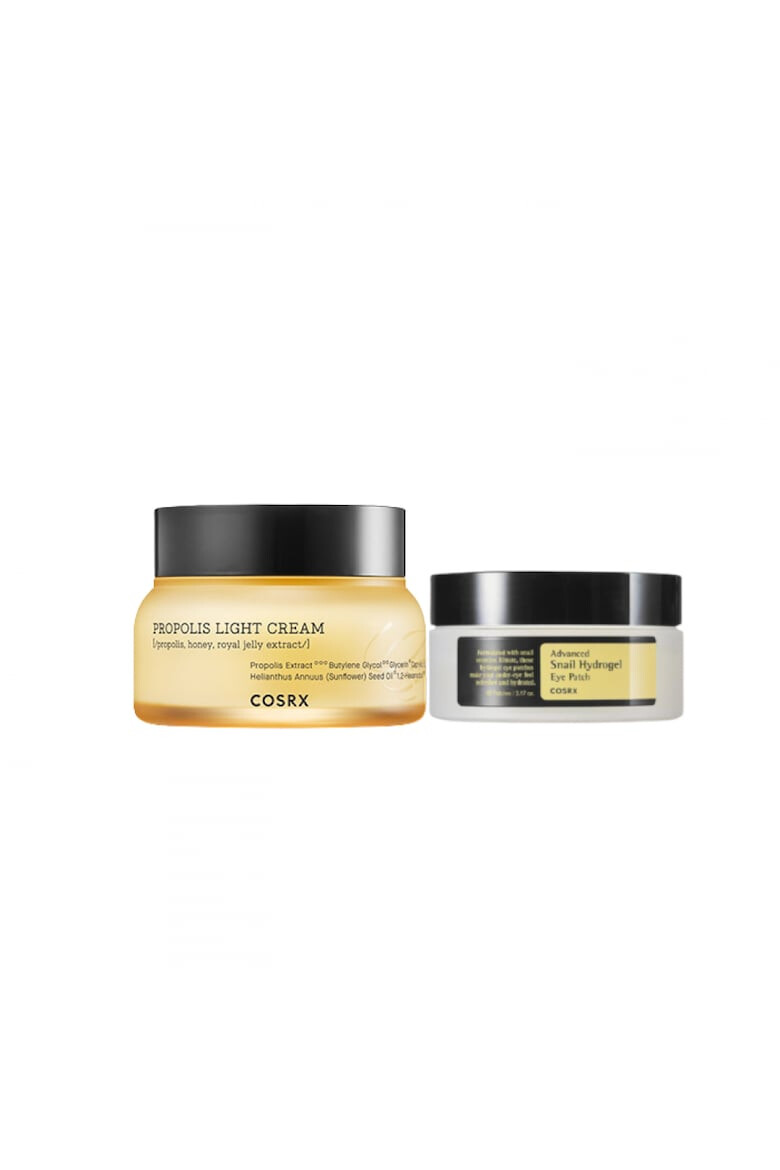 COSRX Set iluminator (Crema Propolis 65 ml + Snail Eye Patch 60 buc) - Pled.ro