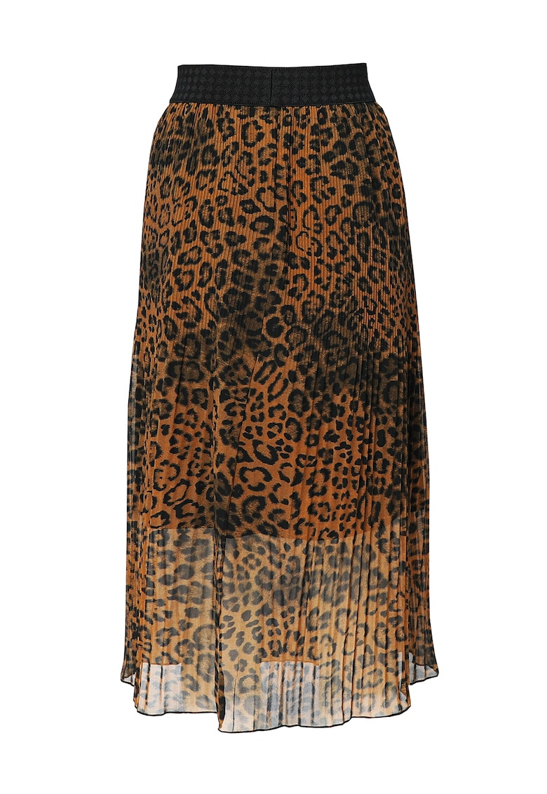 Couture de Marie Fusta plisata cu animal print - Pled.ro