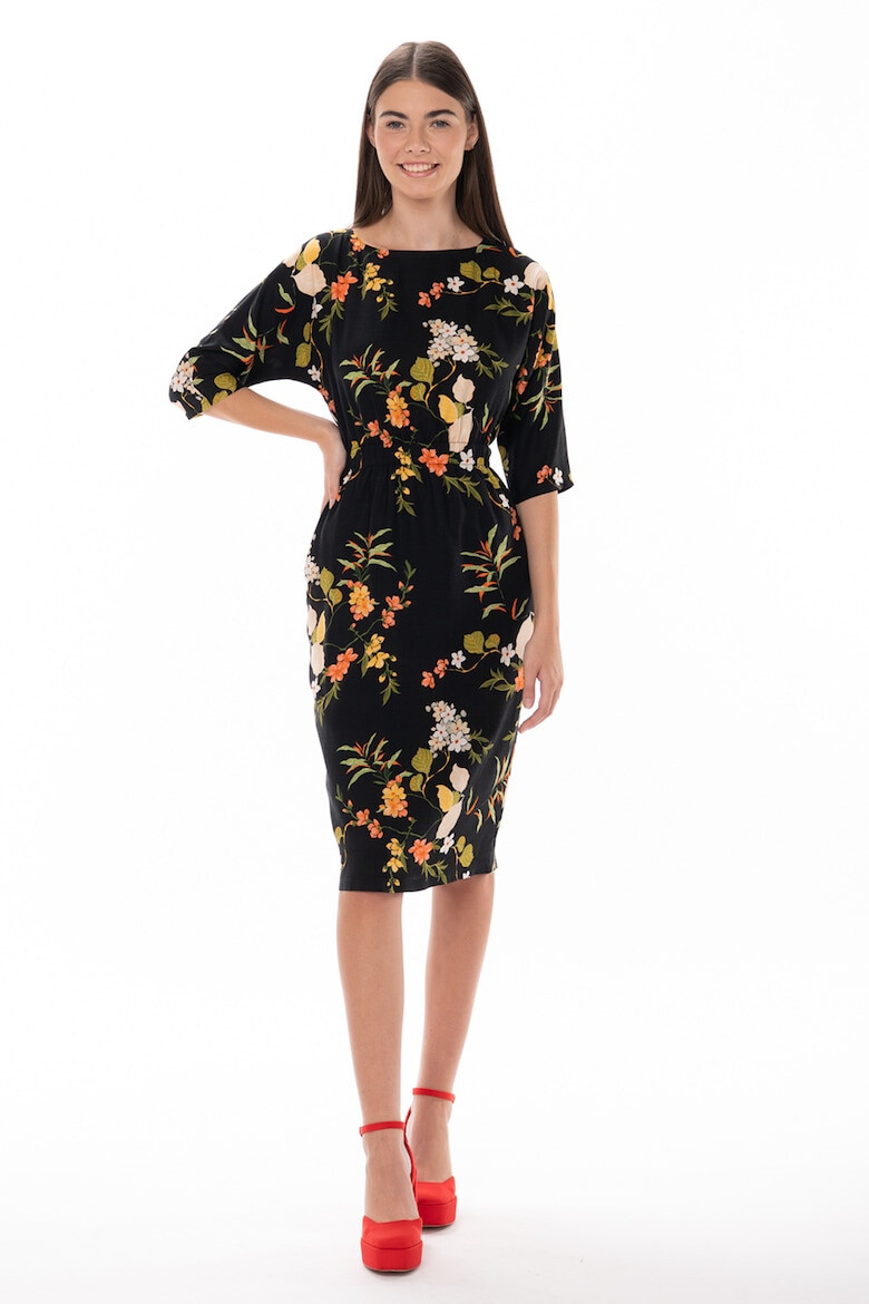 Couture de Marie Rochie cambrata cu imprimeu floral Lise - Pled.ro