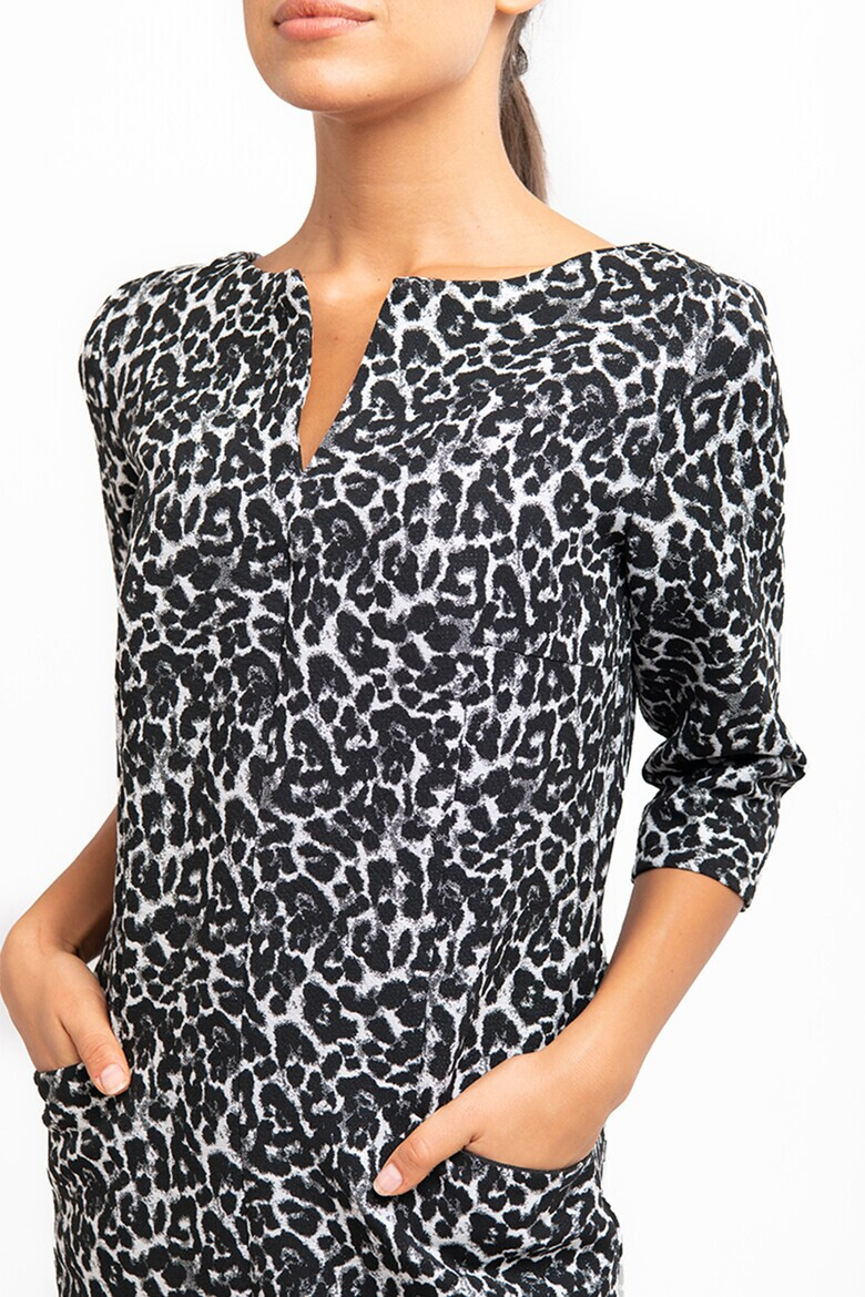 Couture de Marie Rochie midi cu animal print Tamara - Pled.ro