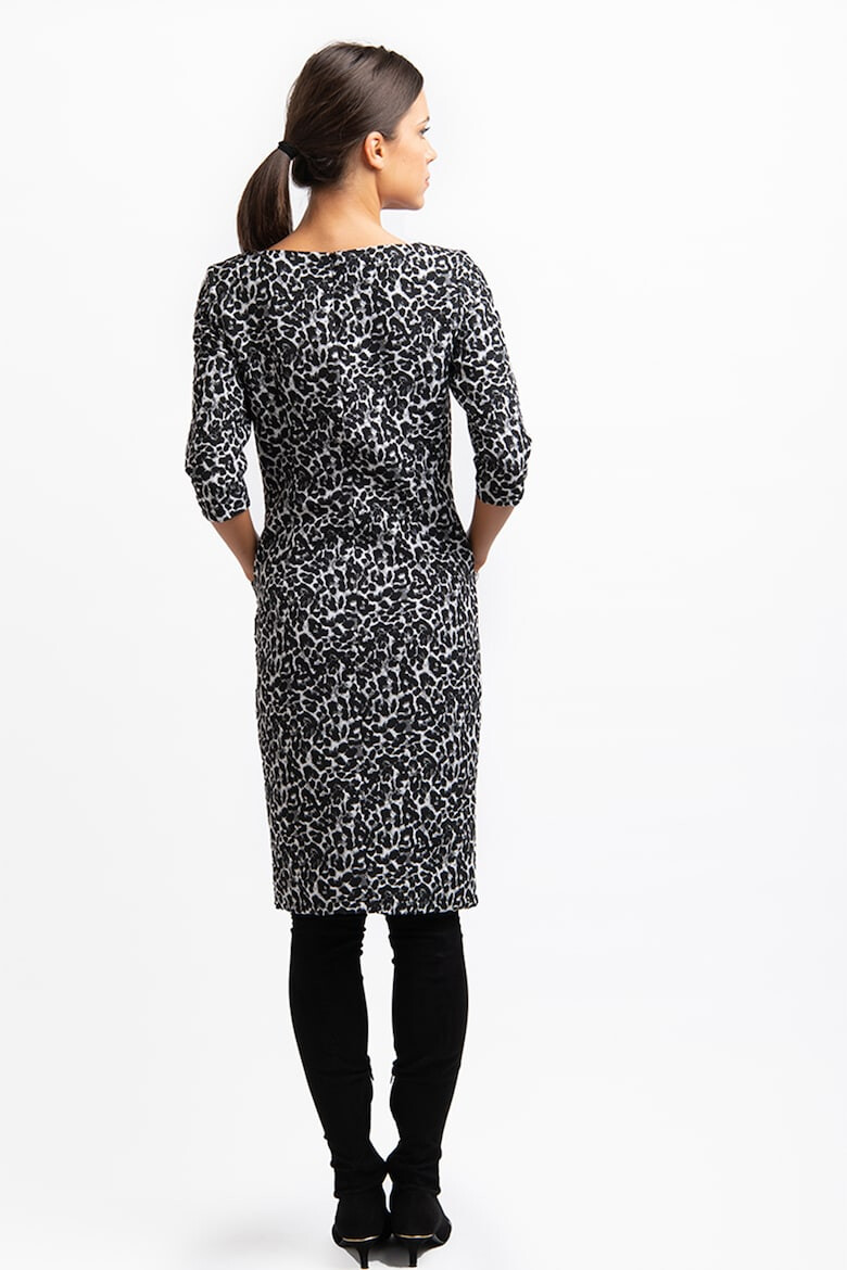 Couture de Marie Rochie midi cu animal print Tamara - Pled.ro