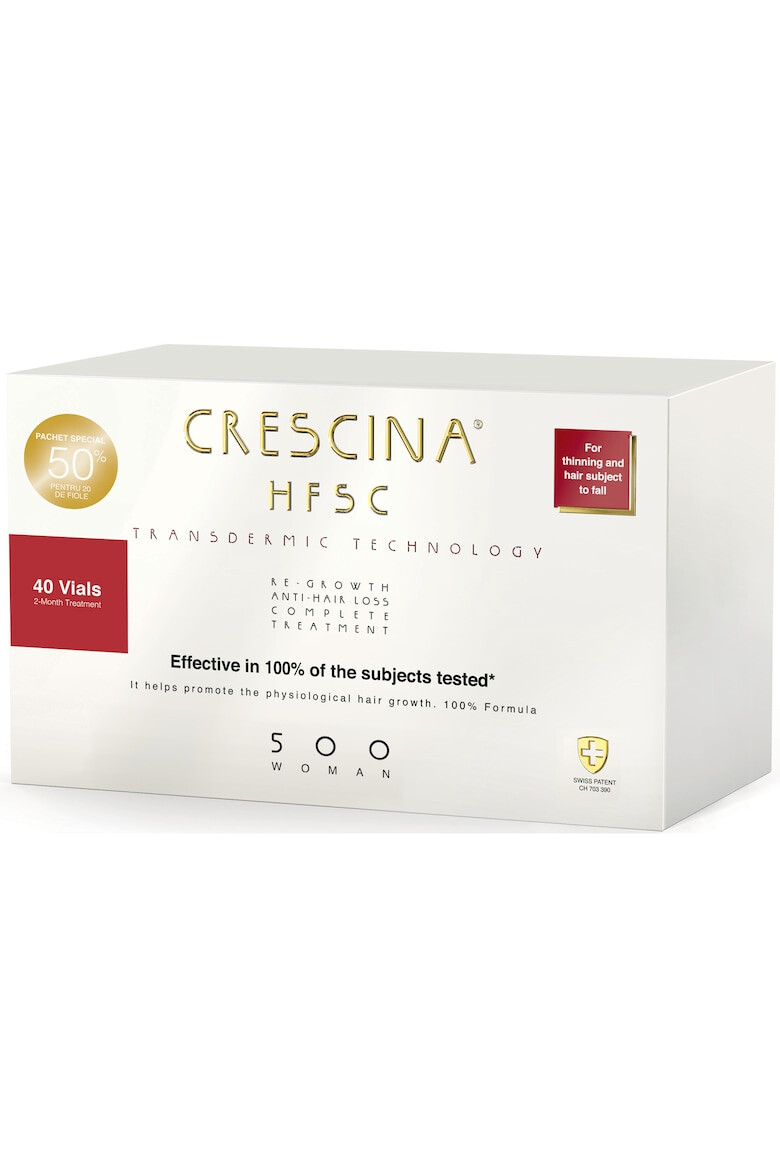 Crescina Fiole impotriva caderii parului HFSC Transdermic femei 20+20 fiole - Pled.ro