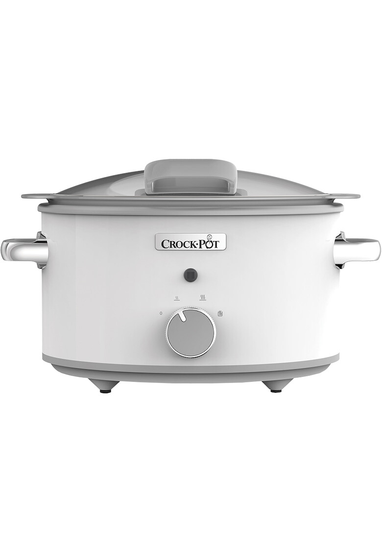 Crock-Pot Slow cooker 4.5L DuraCeramic Hinged Lid Sauté 3 programe Alb - Pled.ro