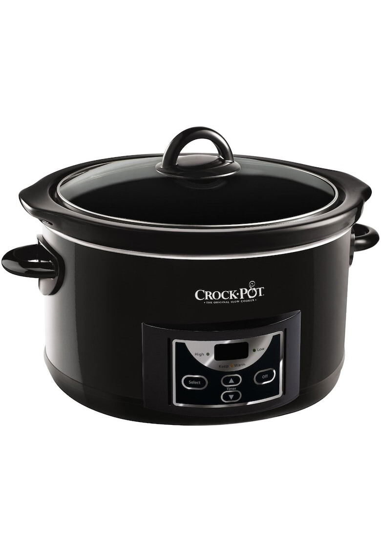 Crock-Pot Slow cooker 4.7 l 2 Setari gatit Vas de ceramica detasabil Negru - Pled.ro