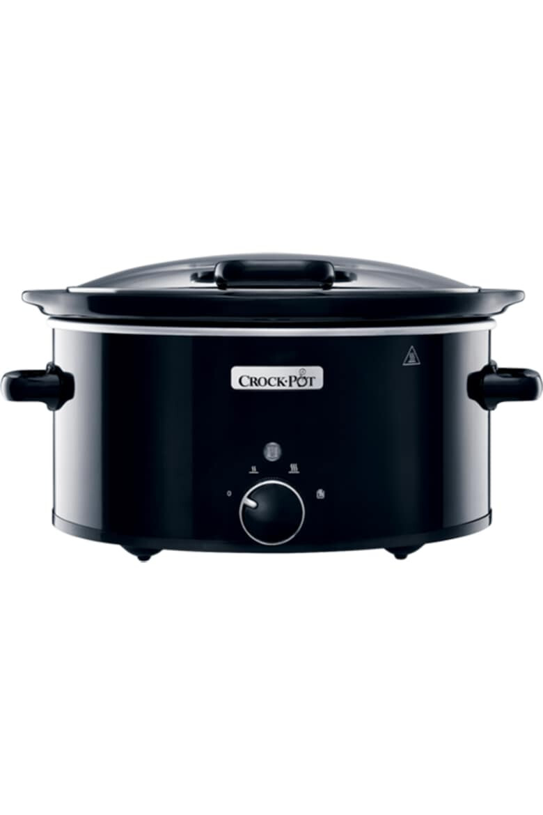 Crock-Pot Slow Cooker 5.7 L Manual cu capac retractabil 3 setari de gatit Negru - Pled.ro