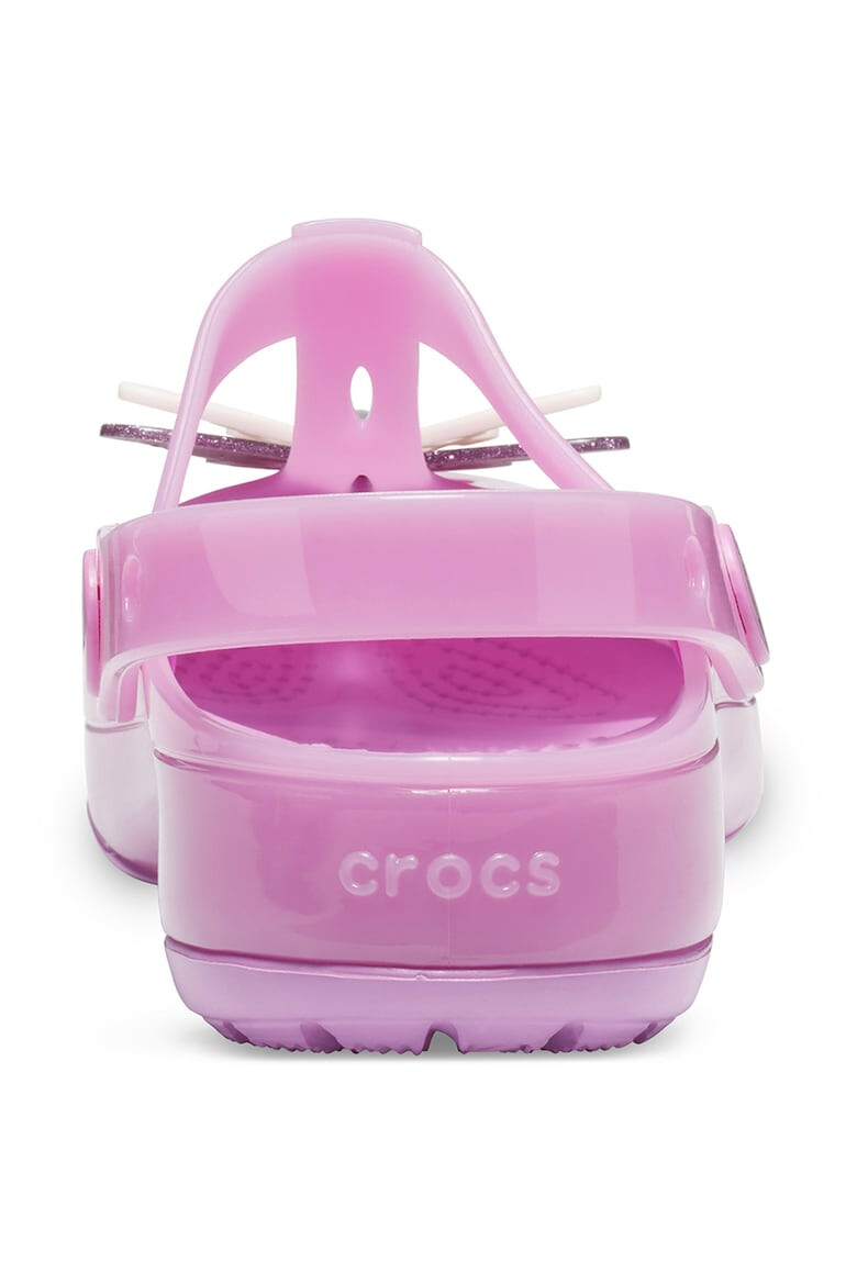 Crocs Saboti slingback cu aplicatie decorativa - Pled.ro