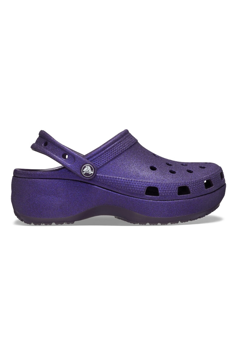 Crocs Saboti slingback cu aspect stralucitor - Pled.ro