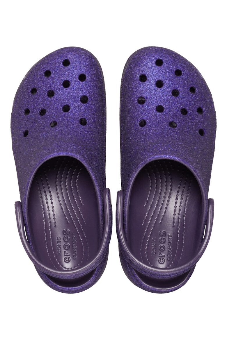 Crocs Saboti slingback cu aspect stralucitor - Pled.ro