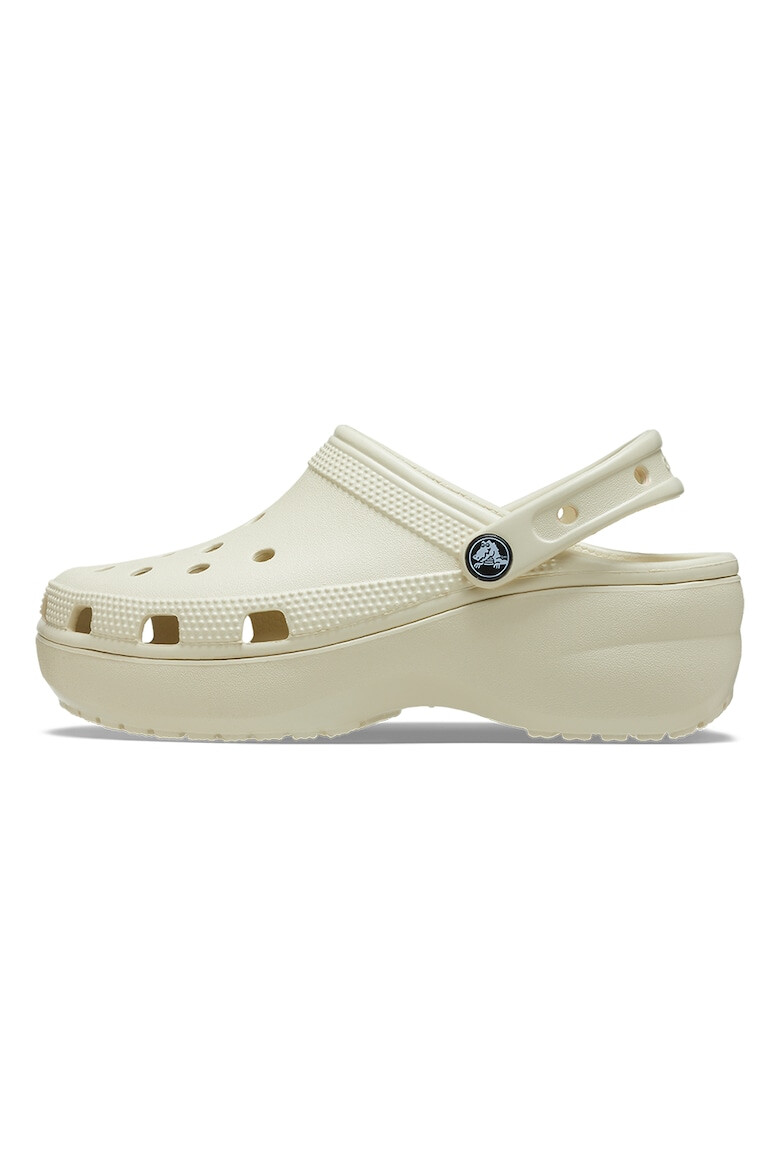 Crocs Saboti slingback cu model perforat si talpa flatform - Pled.ro