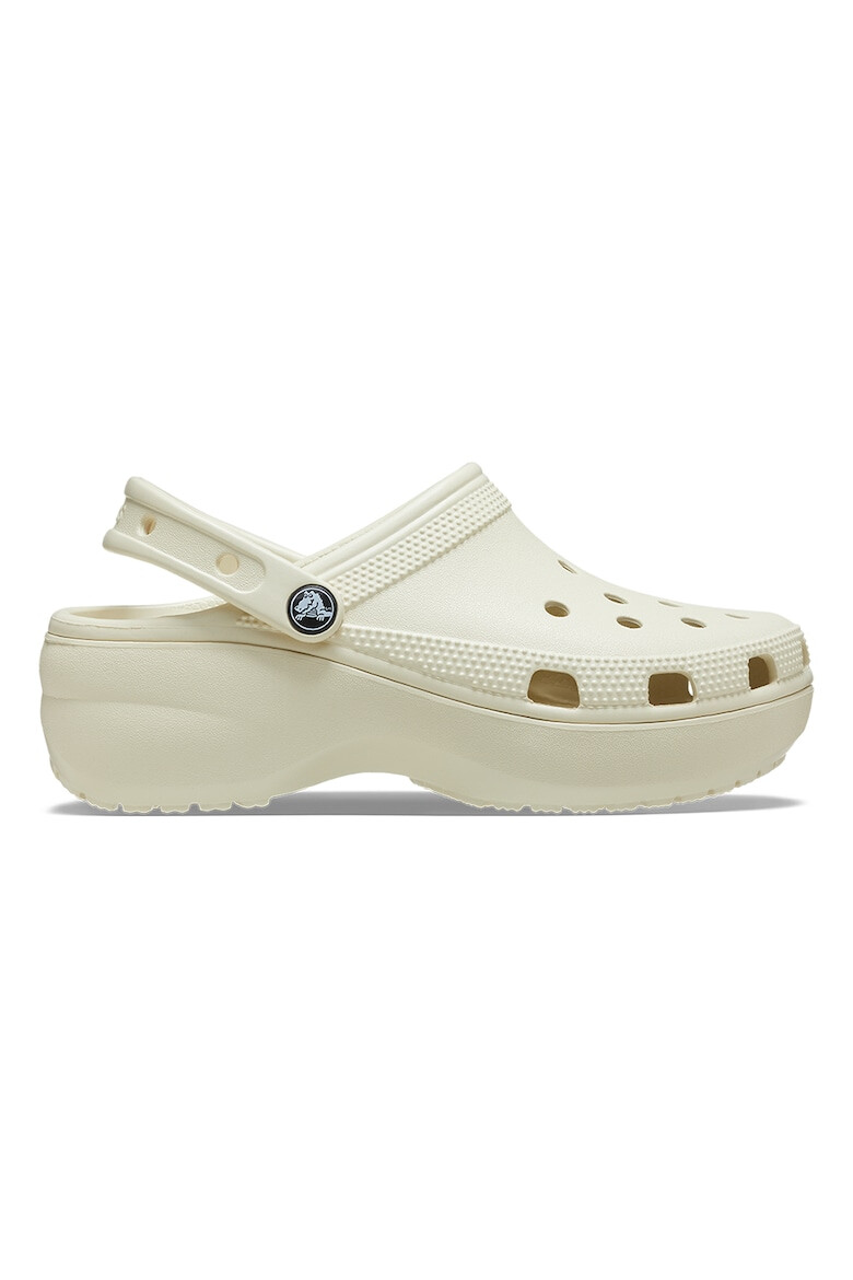 Crocs Saboti slingback cu model perforat si talpa flatform - Pled.ro