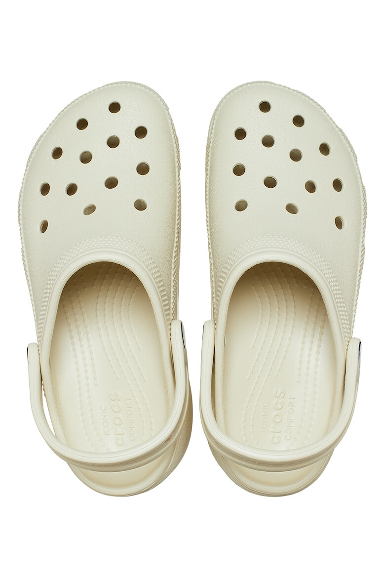 Crocs Saboti slingback cu model perforat si talpa flatform - Pled.ro