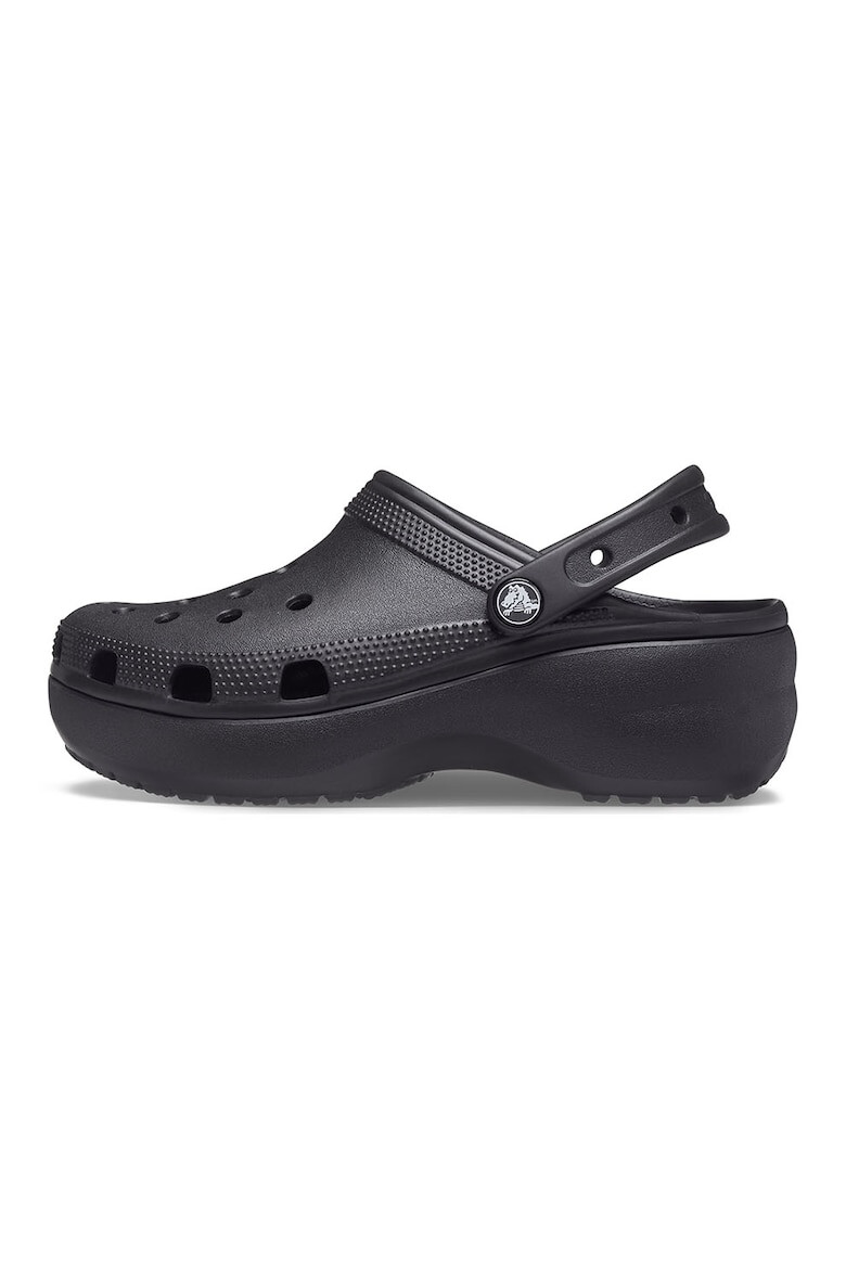 Crocs Saboti slingback cu model perforat si talpa flatform - Pled.ro