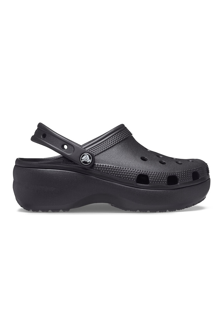 Crocs Saboti slingback cu model perforat si talpa flatform - Pled.ro