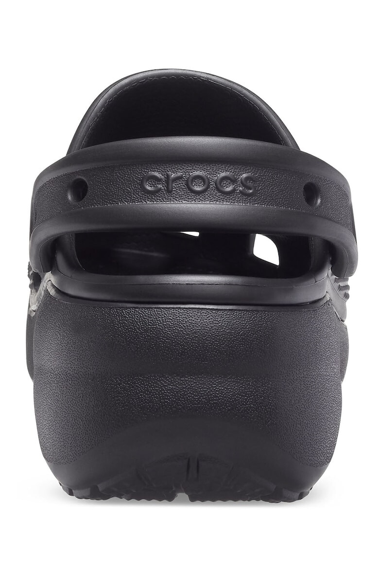 Crocs Saboti slingback cu model perforat si talpa flatform - Pled.ro