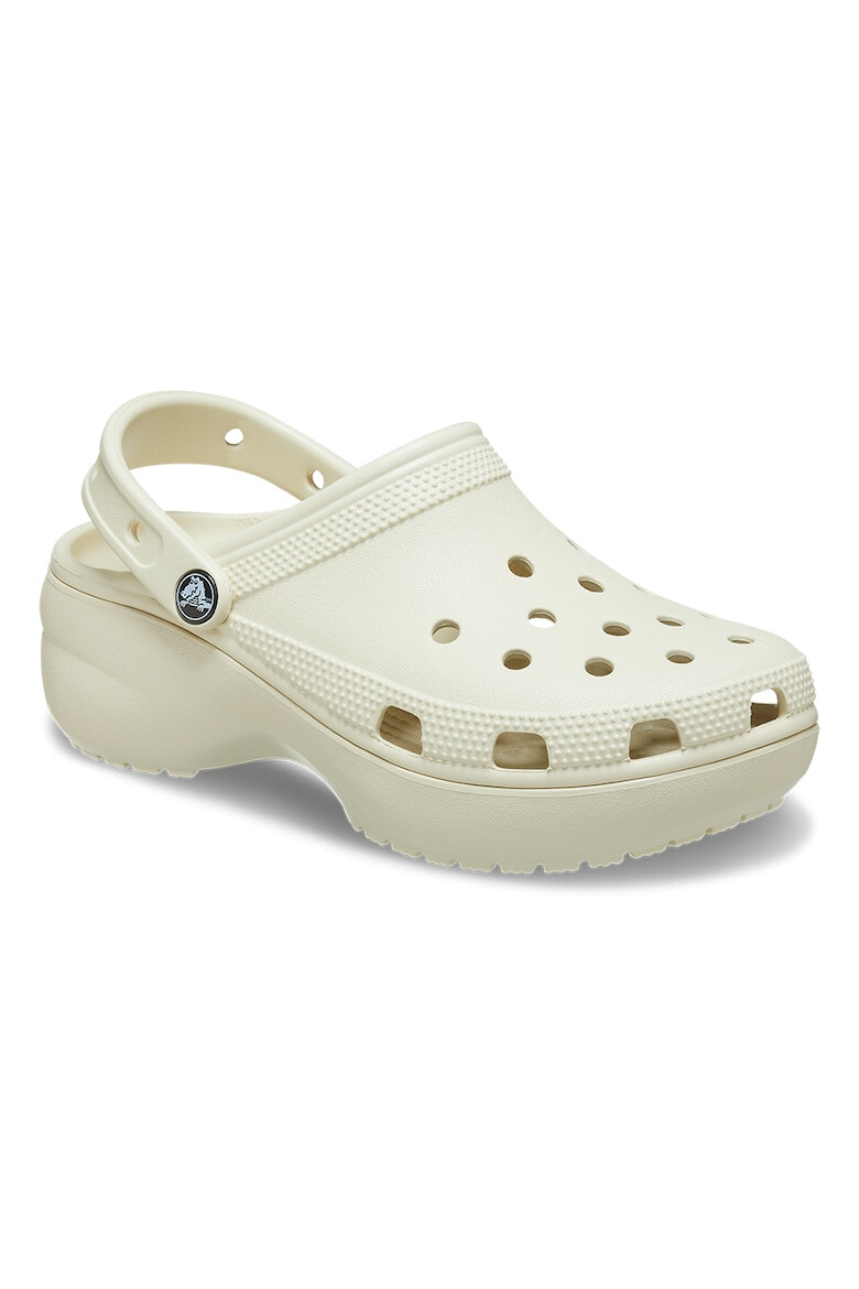 Crocs Saboti slingback cu model perforat si talpa flatform - Pled.ro