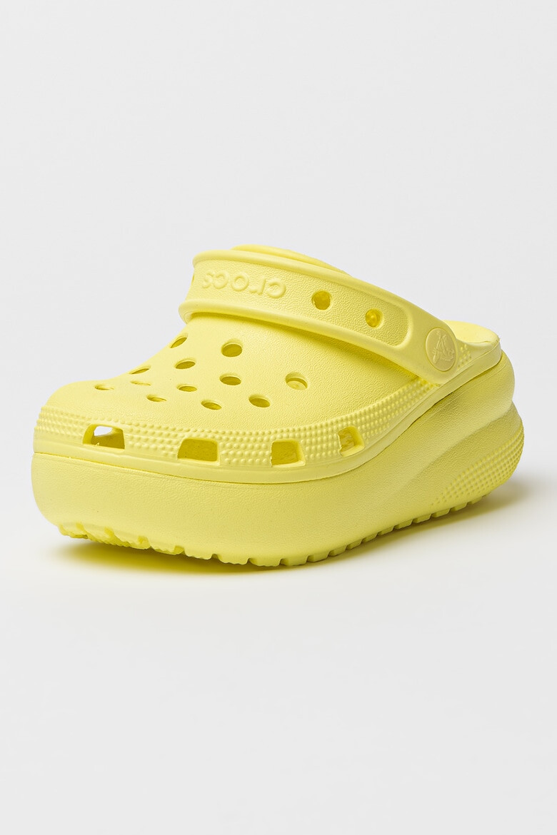 Crocs Saboti slingback cu talpa wedge si aspect perforat Cutie - Pled.ro