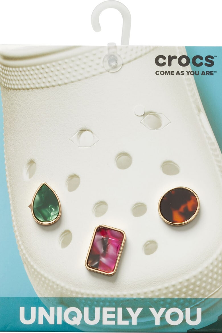 Crocs Set de talismane pentru saboti Elevated Gem Jibbitz - 3 piese - Pled.ro