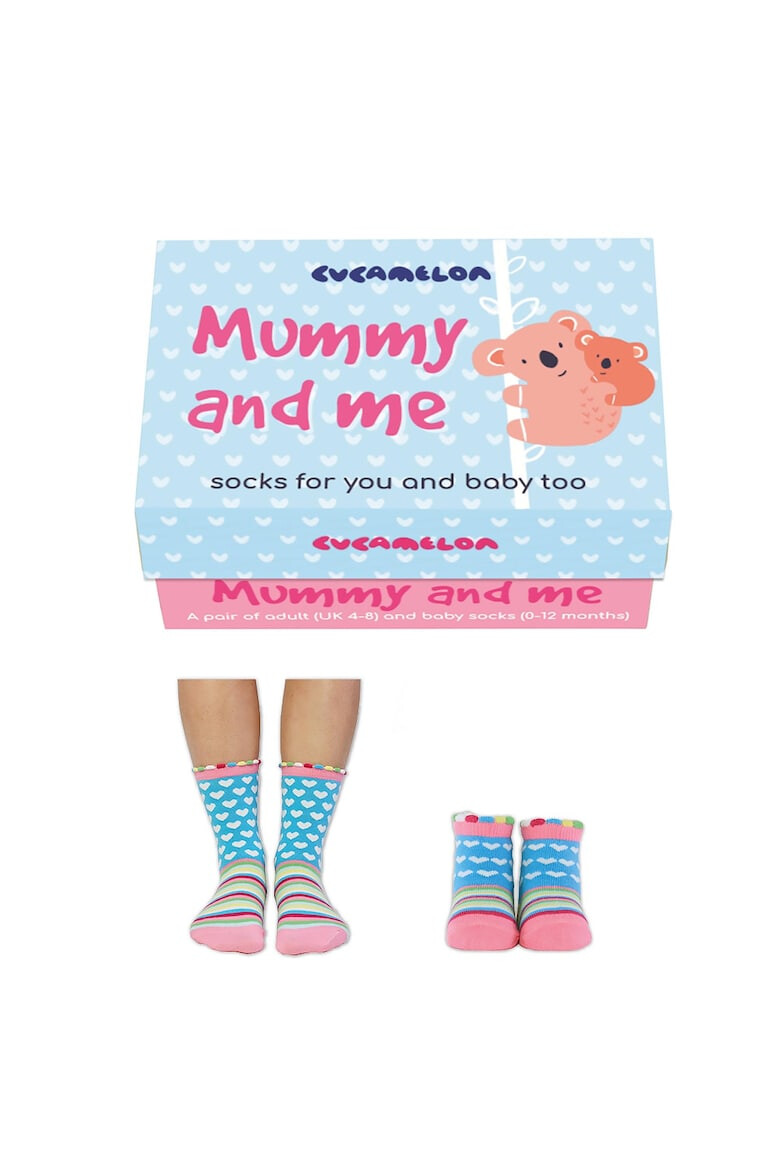 Cucamelon Set de sosete lungi Mommy&Baby - 2 perechi - Pled.ro