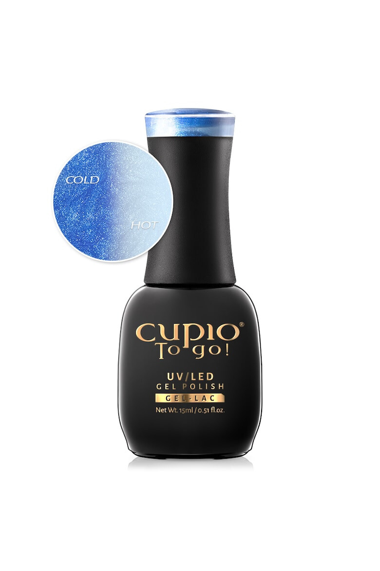 Cupio Oja semipermanenta termica glitter Blue Rain 15ml - Pled.ro