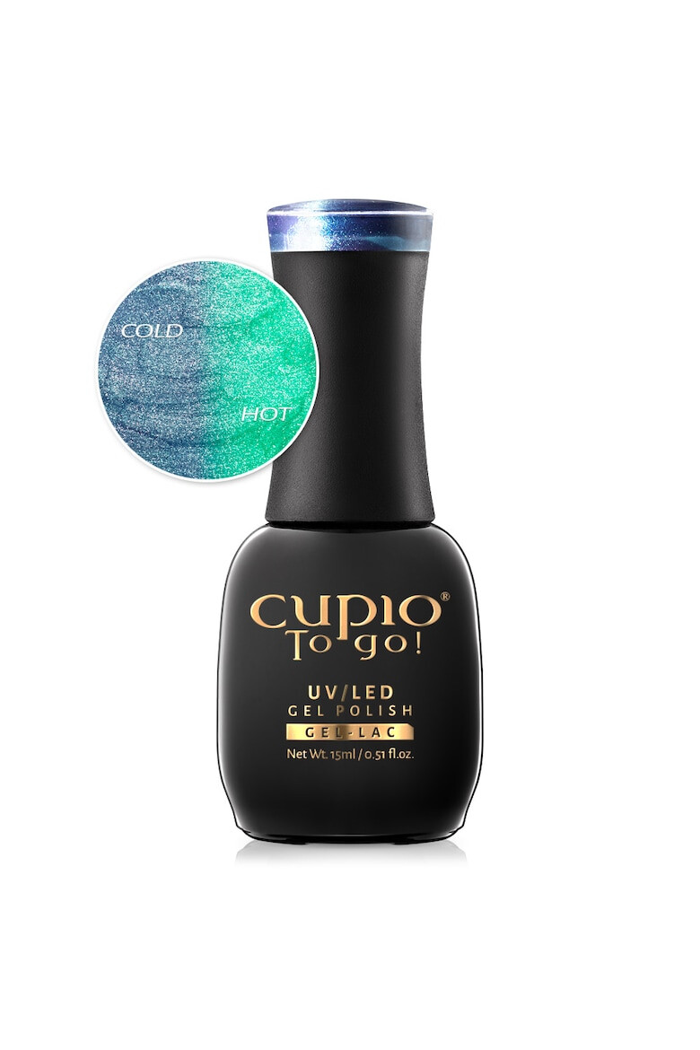 Cupio Oja semipermanenta termica glitter Poison Green 15ml - Pled.ro