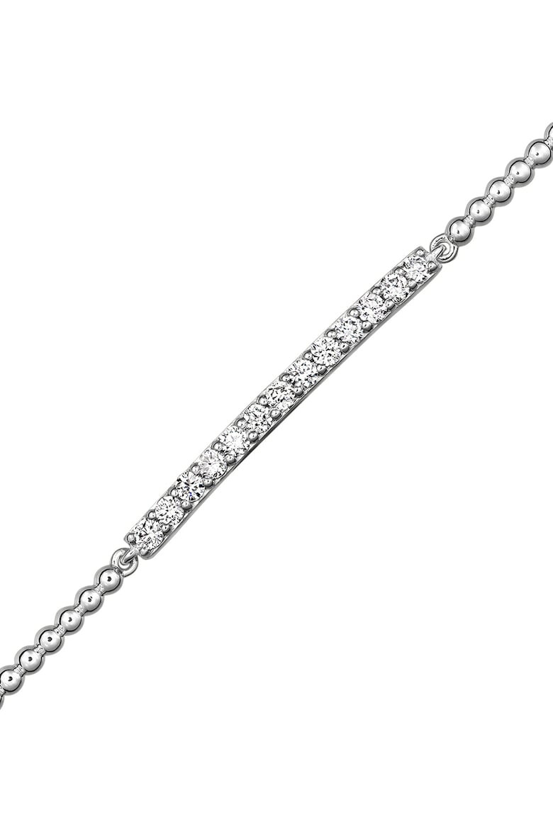 D Diamond Bratara din aur alb de 14K cu 13 diamante - Pled.ro