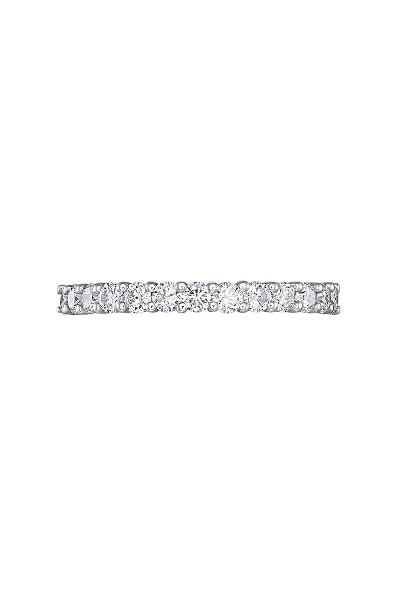 D Diamond Inel din aur alb de 14K decorat cu 13 diamante - Pled.ro