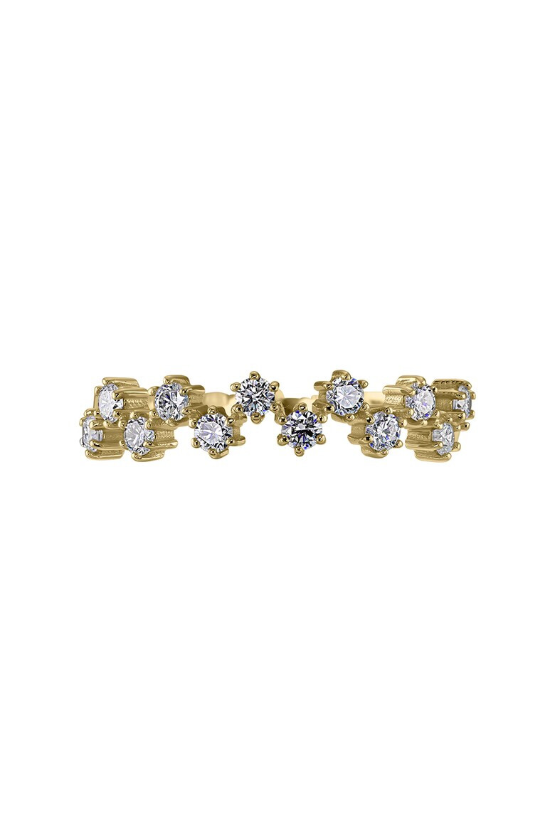 D Diamond Inel din aur de 14K cu 12 diamante - Pled.ro