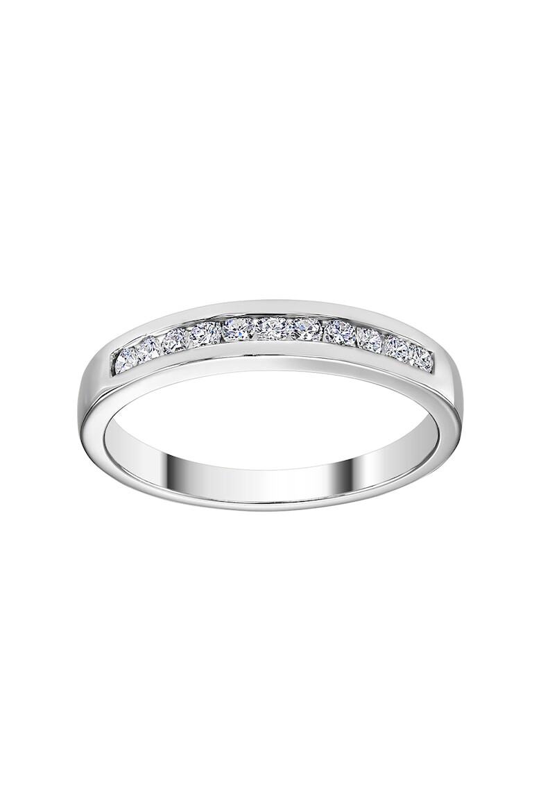 D Diamond Inel din aur de 14K decorat cu 11 diamante - Pled.ro