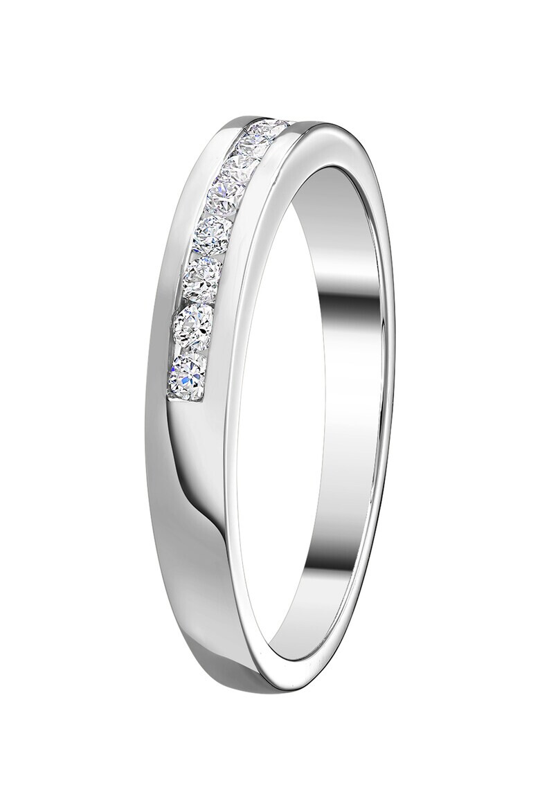 D Diamond Inel din aur de 14K decorat cu 11 diamante - Pled.ro