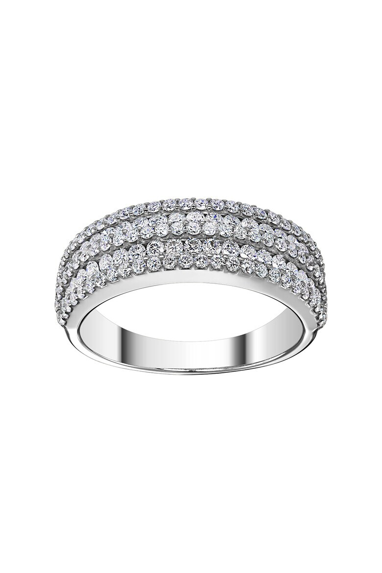 D Diamond Inel din aur de 14K decorat cu 131 de diamante - Pled.ro