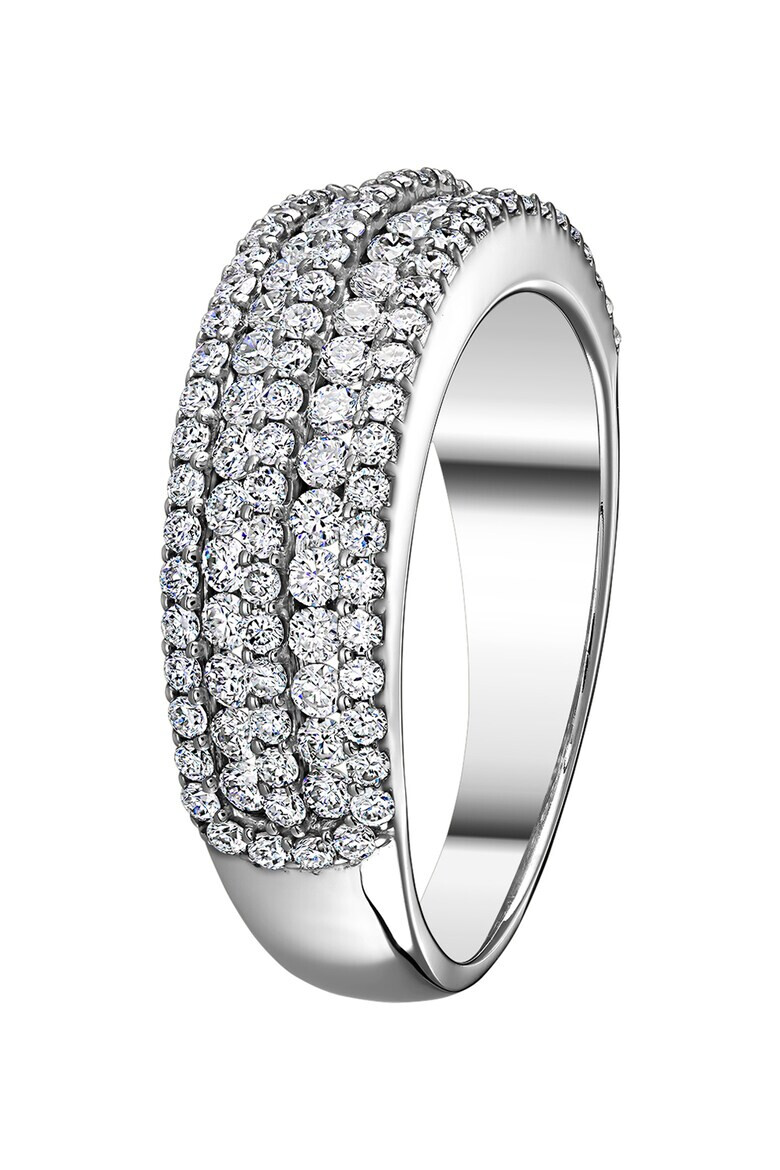 D Diamond Inel din aur de 14K decorat cu 131 de diamante - Pled.ro