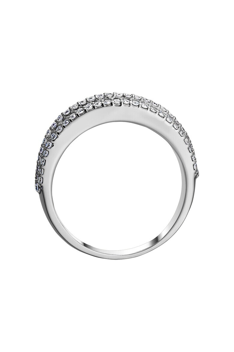 D Diamond Inel din aur de 14K decorat cu 131 de diamante - Pled.ro