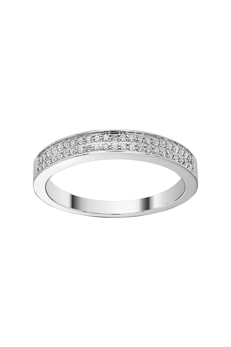 D Diamond Inel din aur de 14K decorat cu 46 de diamante - Pled.ro