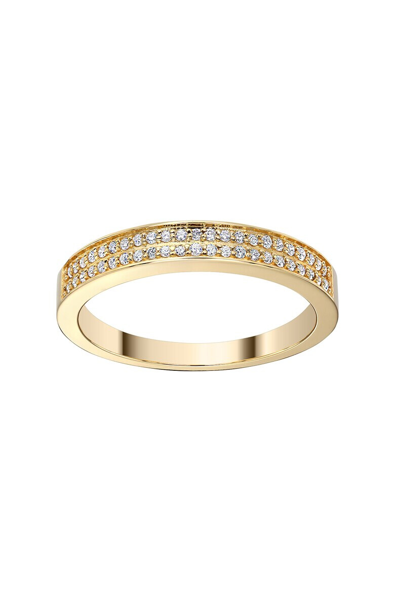 D Diamond Inel din aur de 14K decorat cu 46 de diamante - Pled.ro