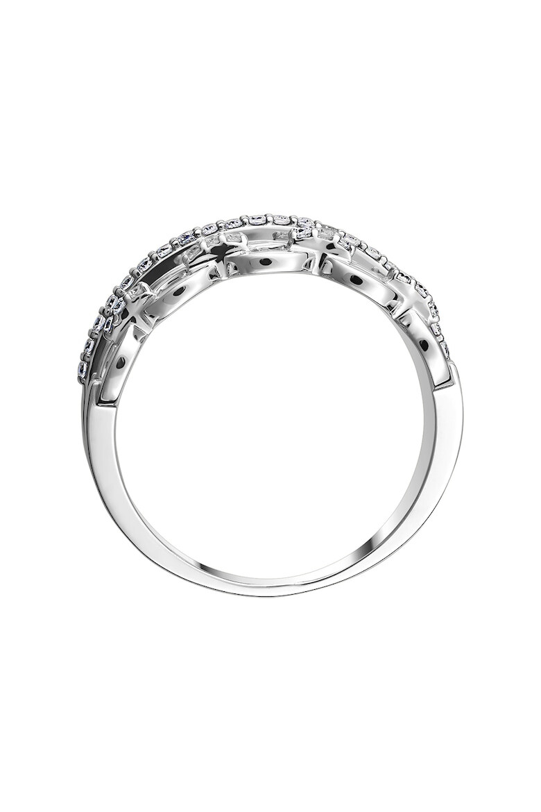 D Diamond Inel din aur de 14K decorat cu diamante - Pled.ro