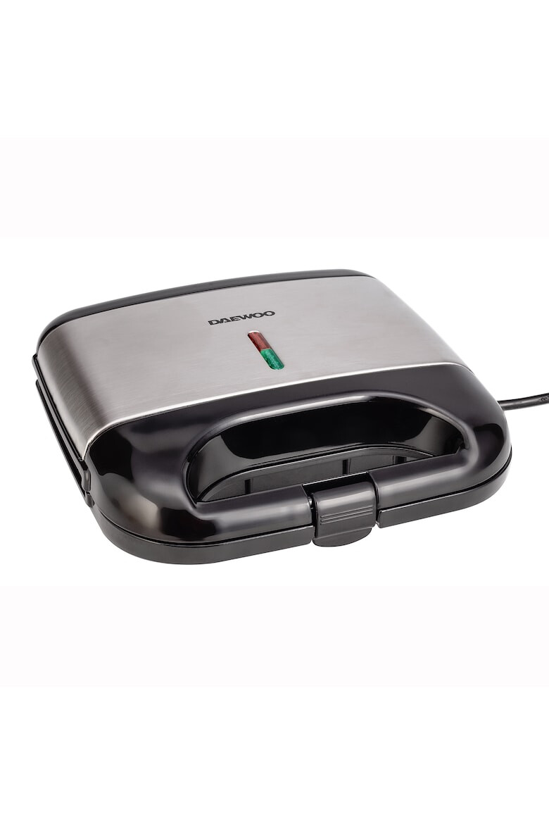 Daewoo Sandwich maker 800 W placi neaderente indicator luminos maner Cool Touch clapeta de blocare - Pled.ro