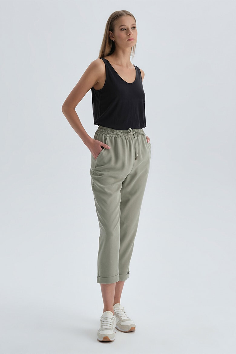 DAGI Pantaloni crop cu talie inalta - Pled.ro