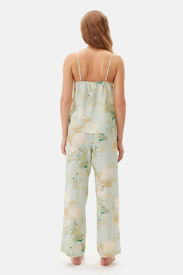 DAGI Pantaloni cu croiala ampla si model floral - Pled.ro