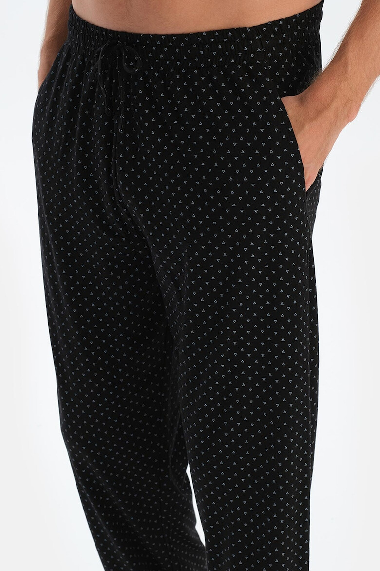 DAGI Pantaloni de pijama din amestec de modal cu imprimeu geometric - Pled.ro