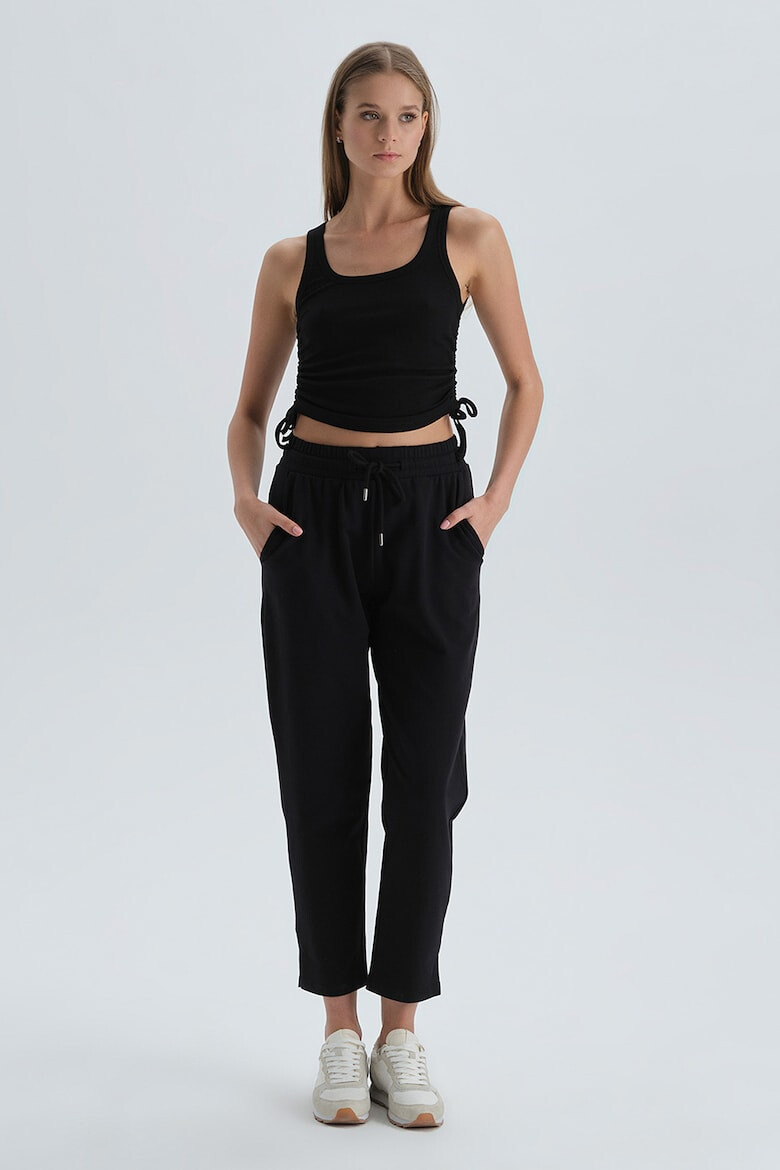 DAGI Pantaloni jogger crop cu talie inalta - Pled.ro