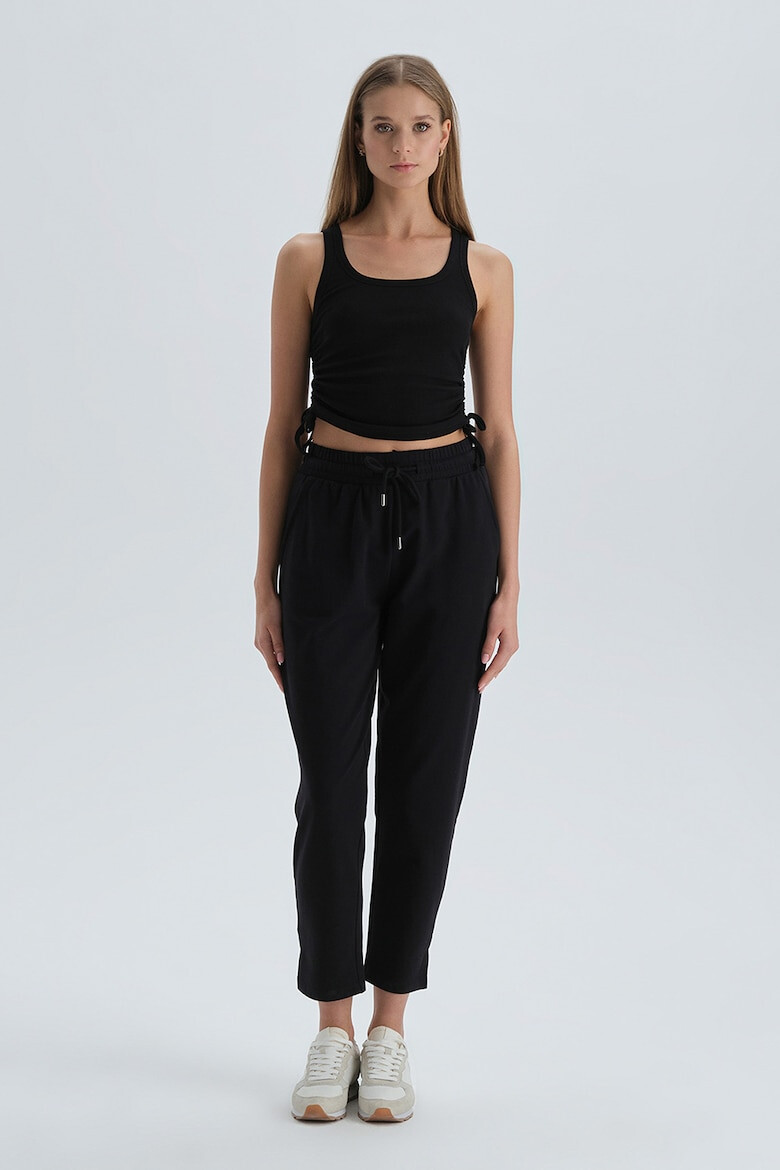 DAGI Pantaloni jogger crop cu talie inalta - Pled.ro