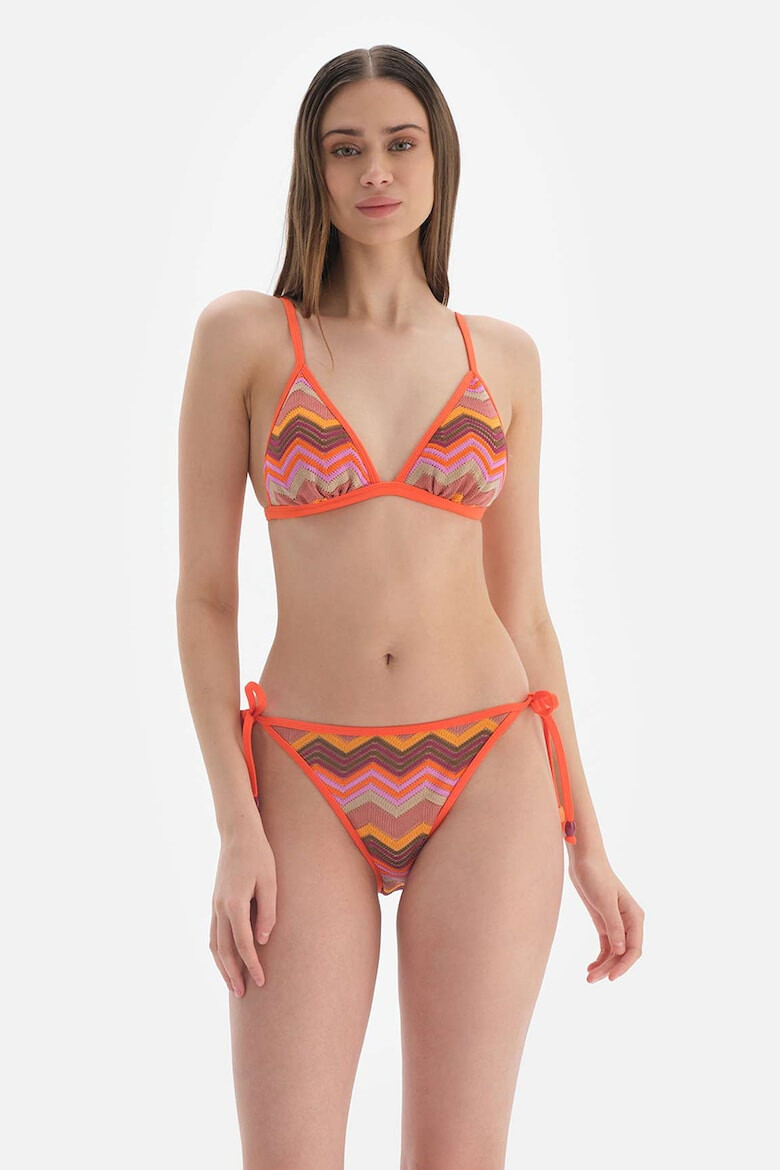 DAGI Sutien de baie triunghiular cu model geometric - Pled.ro