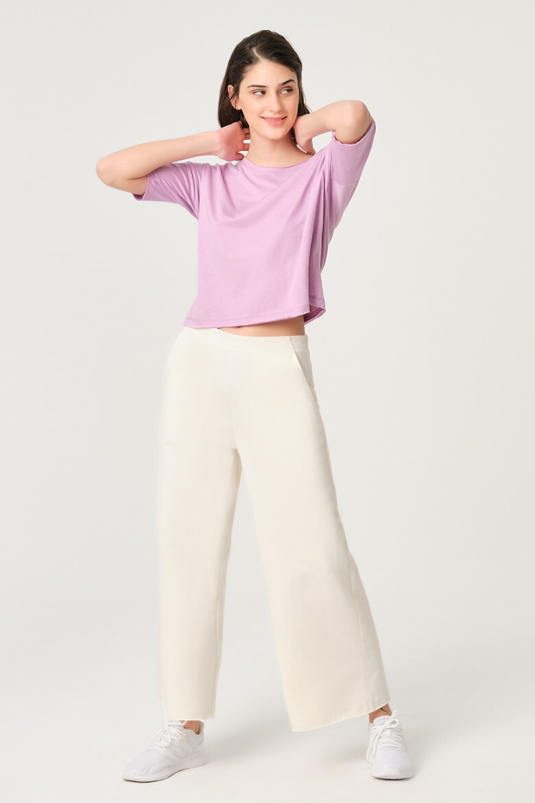 DAGI Tricou crop din amestec de modal - Pled.ro