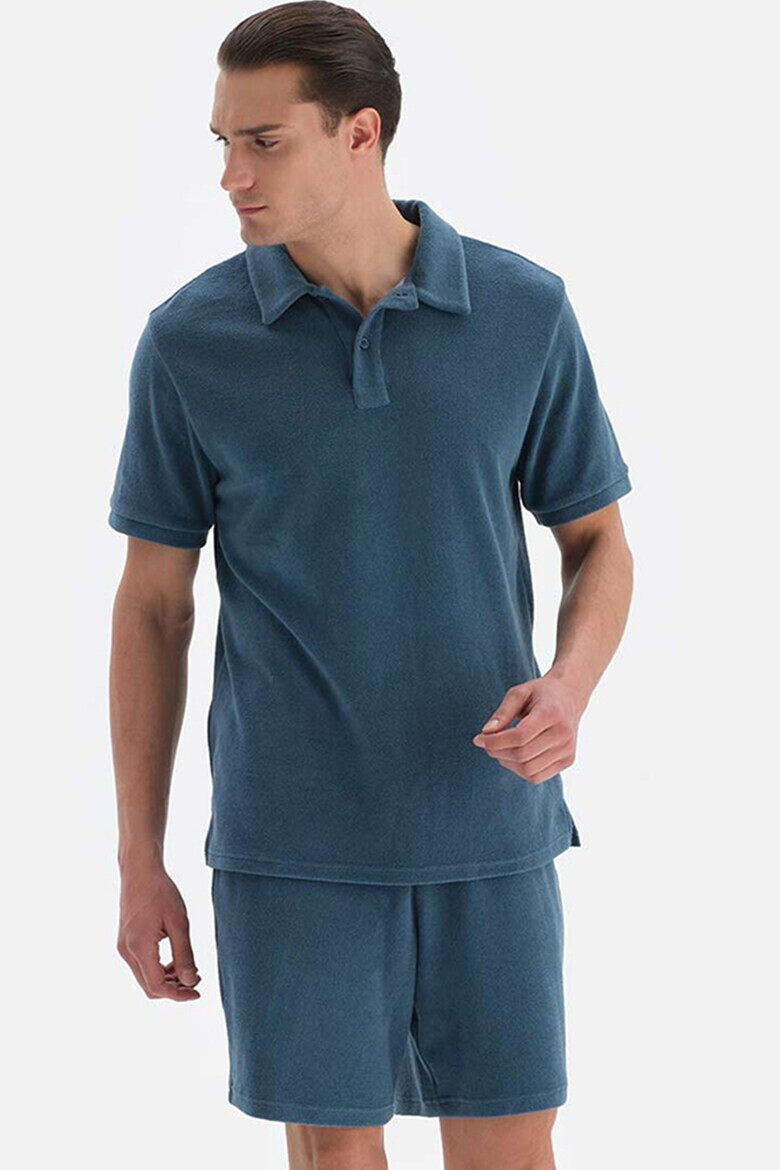 DAGI Tricou polo cu fenta cu nasturi - Pled.ro