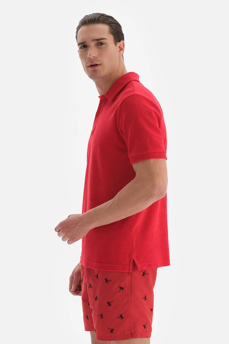 DAGI Tricou polo cu fenta cu nasturi - Pled.ro