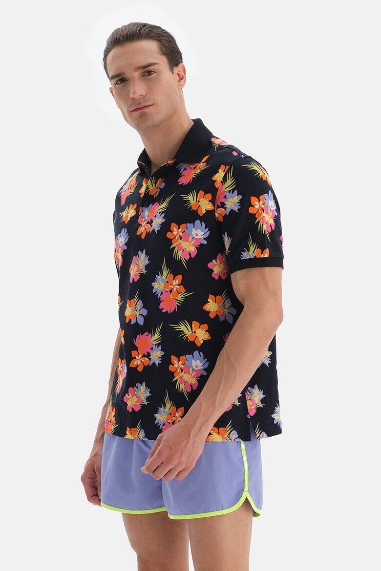 DAGI Tricou polo cu model floral - Pled.ro