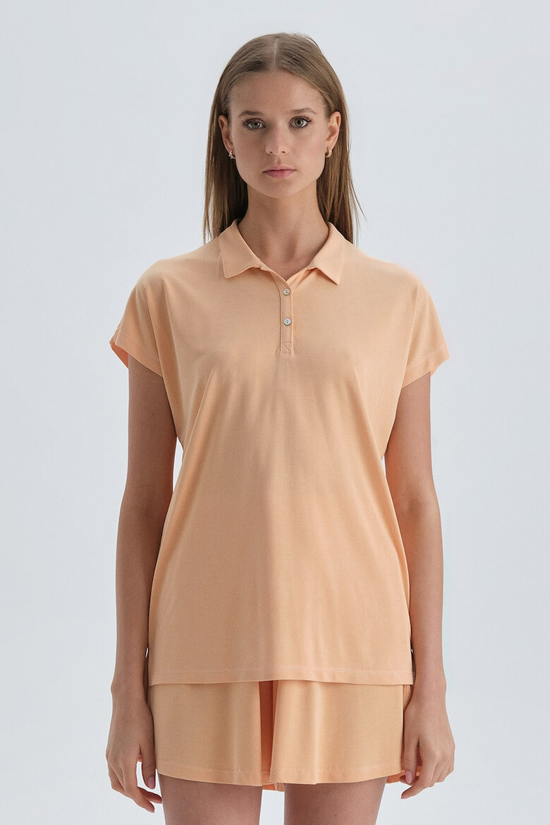 DAGI Tricou polo cu model uni - Pled.ro