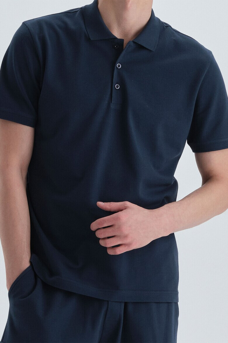 DAGI Tricou polo de bumbac - Pled.ro