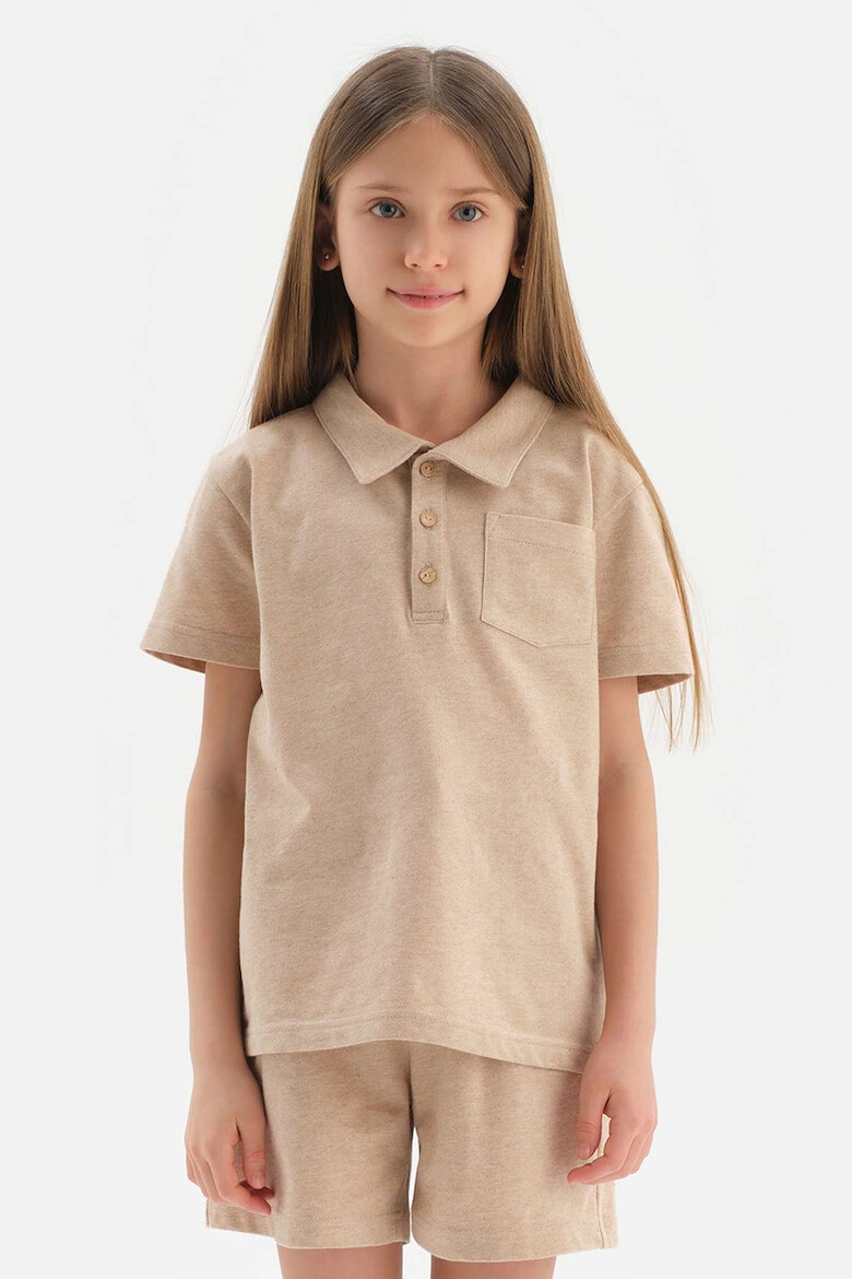 DAGI Tricou polo din bumbac - Pled.ro